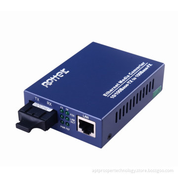 10/100M Single-mode 100KM Media converter